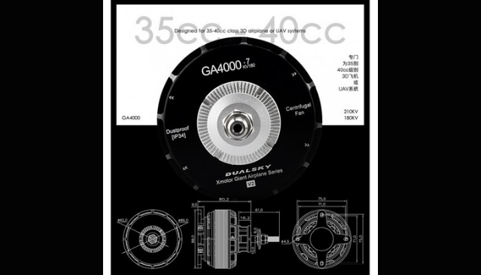 Dualsky GA4000.7 Brushless Motor Review