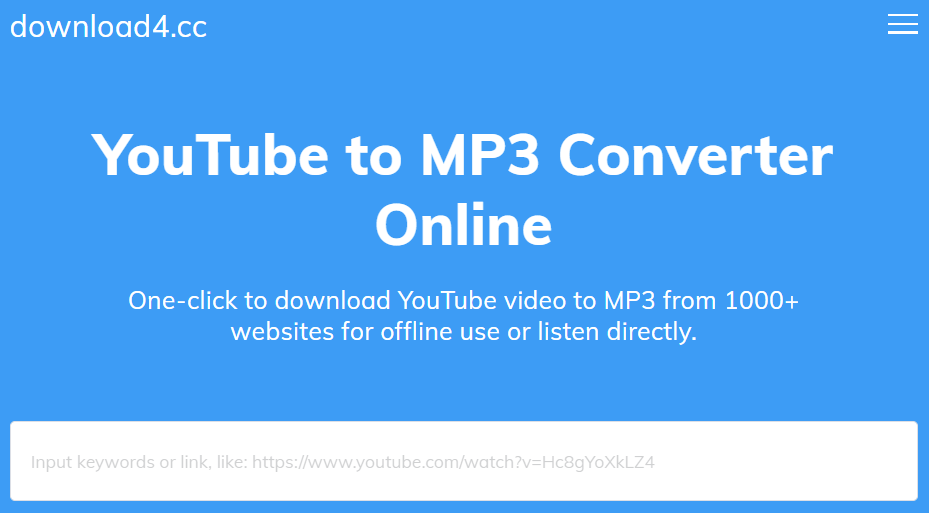 Download4.cc - YouTube to MP3 Converter Online
