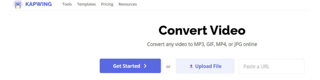 KAPWING youtube video to mp3