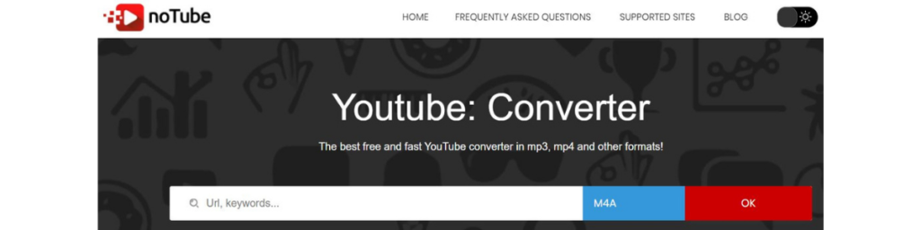 noTube.lol youtube video to mp3