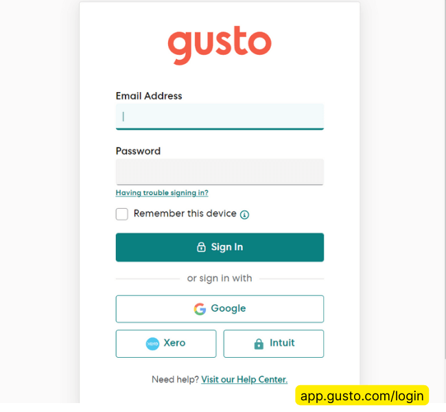 Gusto Login