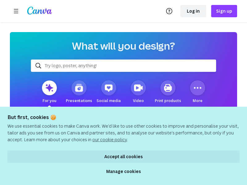 What will you design? | Canva