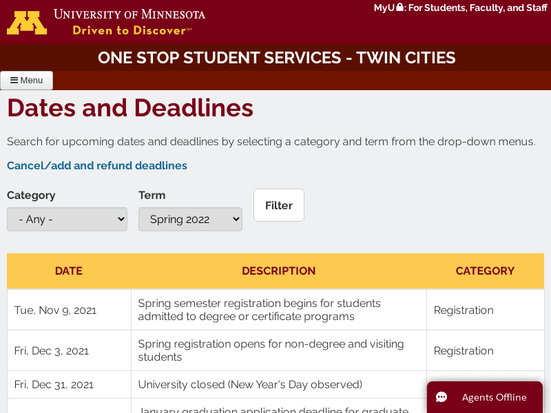 One Stop Student Services - Twin Cities