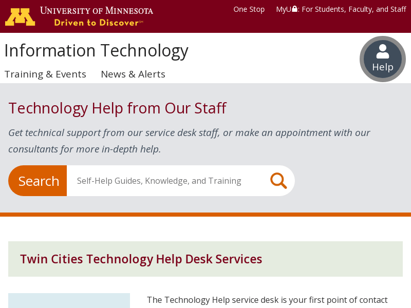 Technology Help from Our Staff 