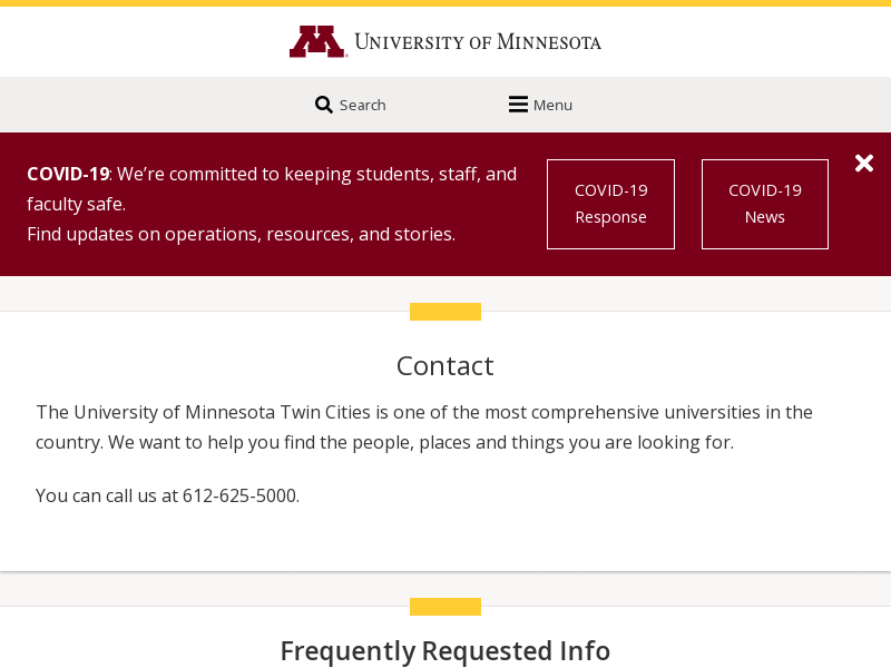 Contact | University of Minnesota