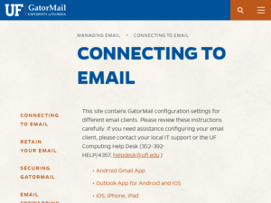 Connecting to Email - GatorMail - University of Florida (1)