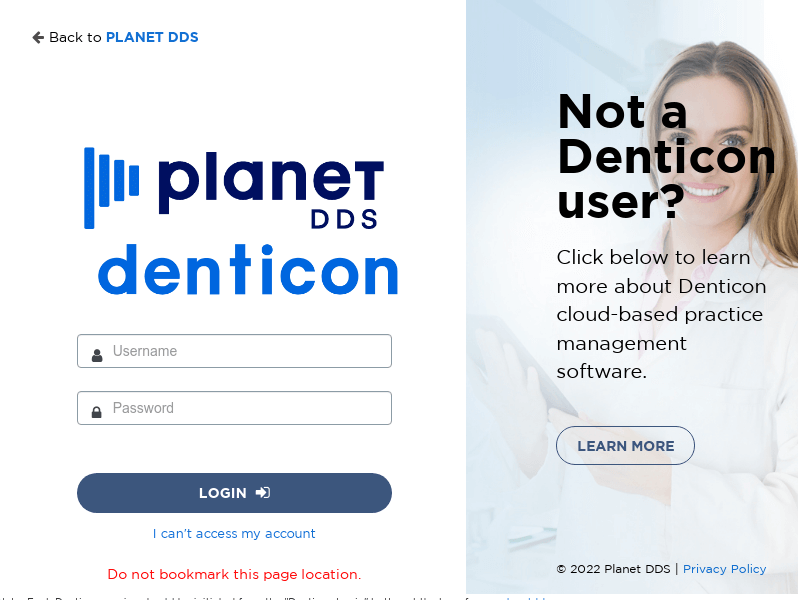 Denticon Login