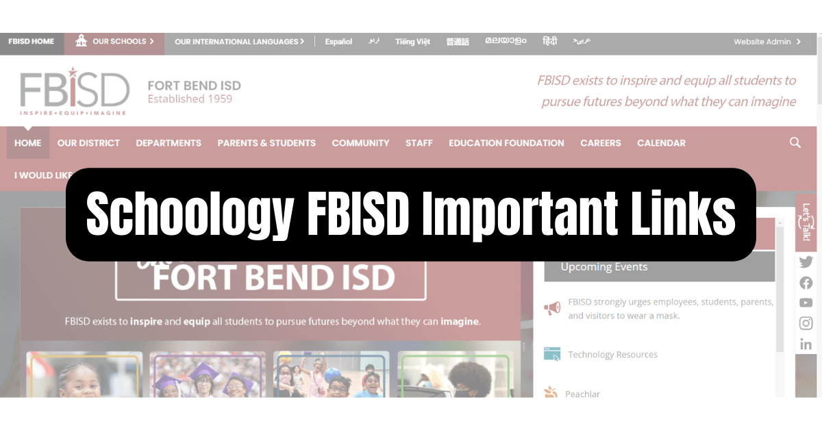 Schoology FBISD Important Links