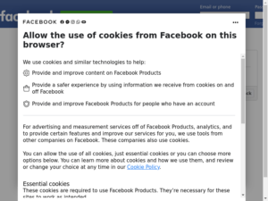Log into Facebook