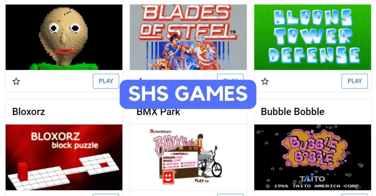 SHS Games Links