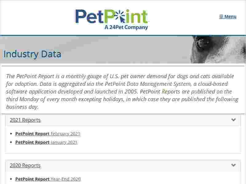 Industry Data | PetPoint