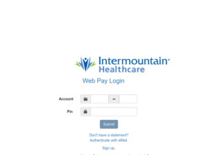 Intermountain Healthcare Web Pay Portal