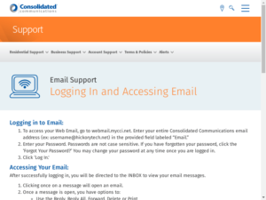 Logging In & Accessing Web Email