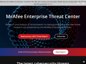 McAfee Threat Center