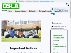 Oklahoma Student Loan Authority Homepage