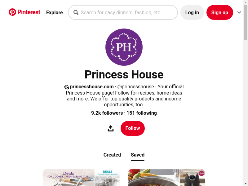 Princess House | Pinterest Account