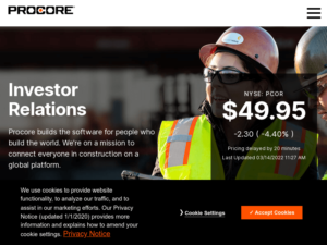Procore Technologies, Inc. - Investor Relations