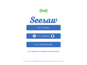 Select Sign In Role - Seesaw