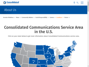 Service Area Locations _ Consolidated Communications
