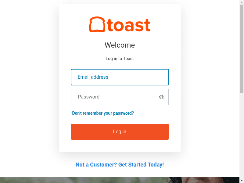Toast Login