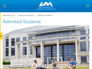 UAH - Admission & Aid - Admitted Students