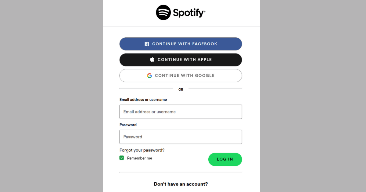 Spotify Pair Login