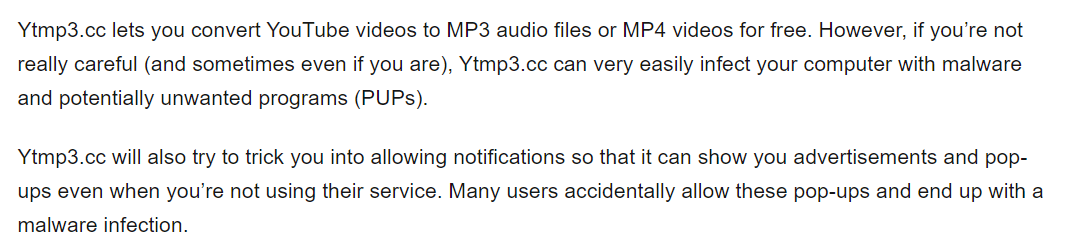 Ytmp3.cc Review by Safetydetectives.com 