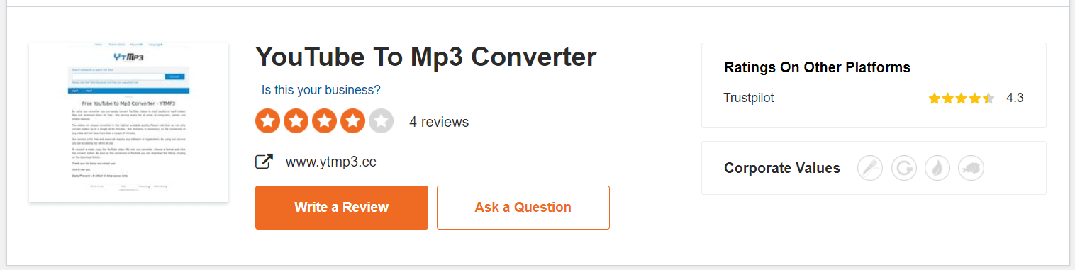 Ytmp3.cc Review by Sitejabber.com
