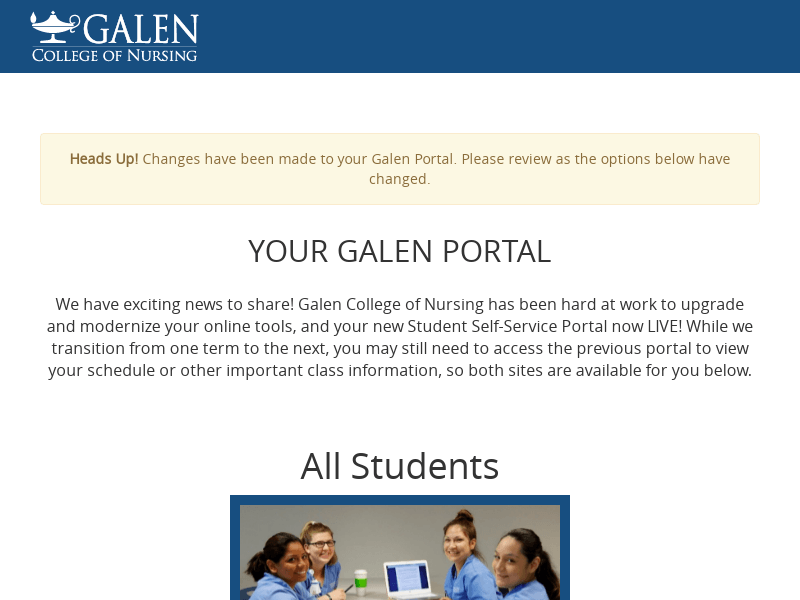Galen College - Student Self-Service Login