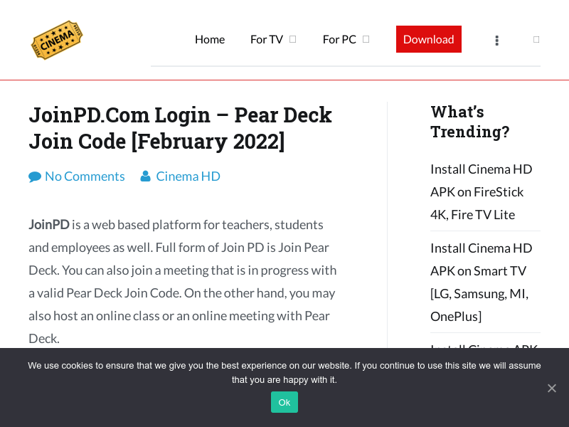 JoinPD.Com Login - Pear Deck Join Code [February 2022] 