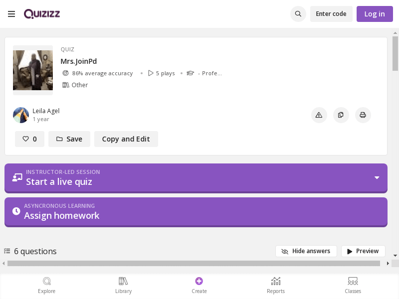 Quizizz Lesson Creator 