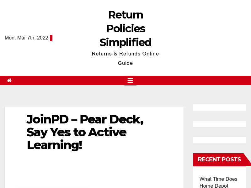 JoinPD - Pear Deck, Say Yes To Active Learning! - 2022 