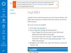myUAH_ Canvas Training (Student)