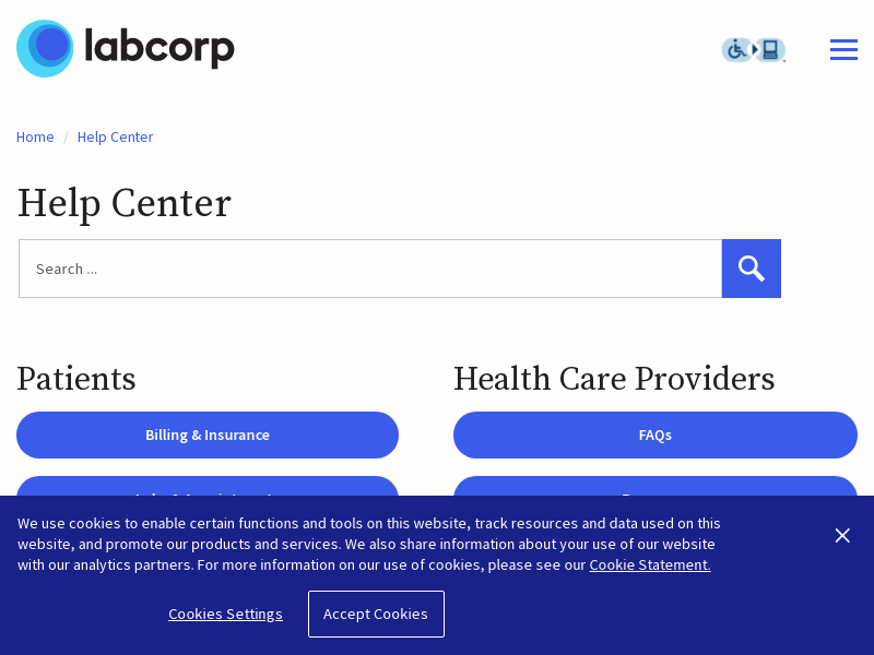 Help Center | Labcorp
