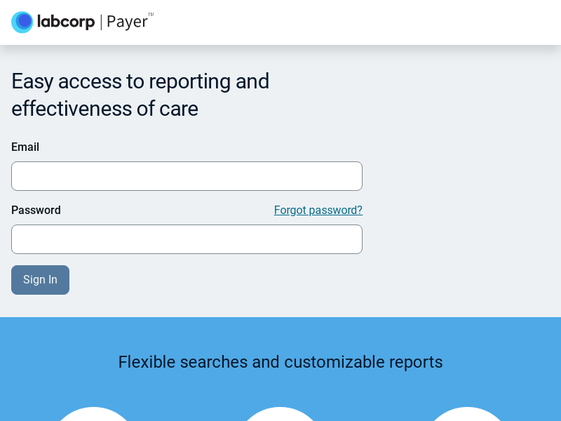 Labcorp | Payer Login