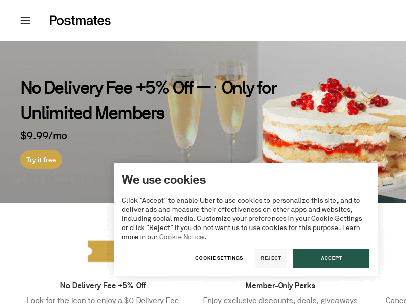 Postmates Unlimited - Postmates On-Demand Delivery