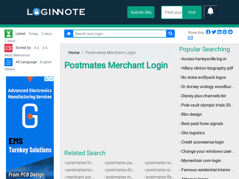 Postmates Merchant Login: Detailed Login Instructions| LoginNote