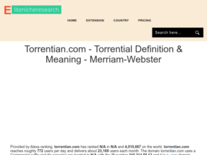 Torrentian.com - Torrential Definition & Meaning
