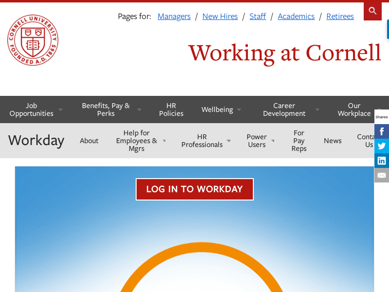 Workday - Cornell University Division of Human Resources