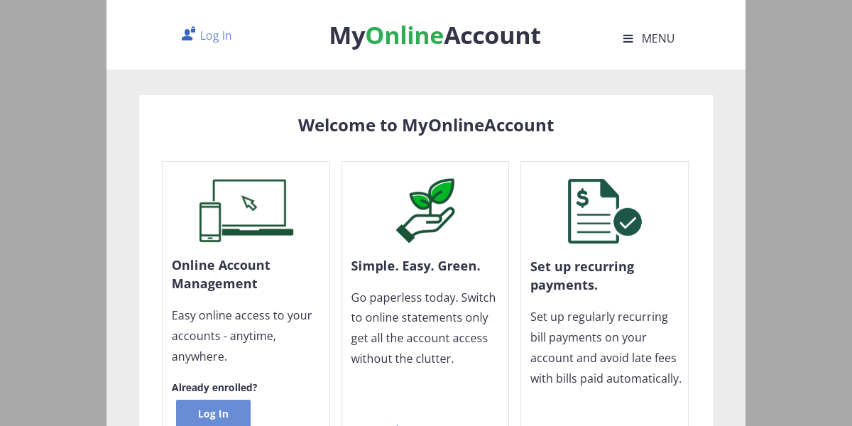 My Online Account