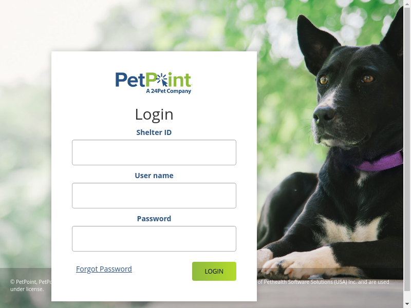 PetPoint Login