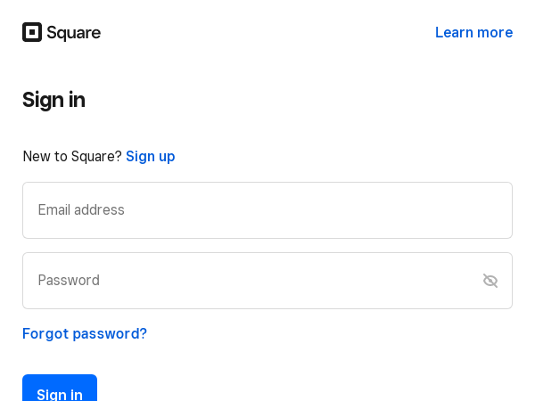 Squareup Login