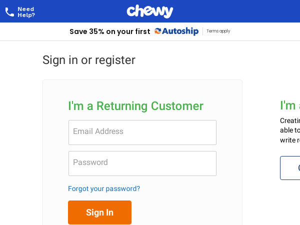 Chewy Login