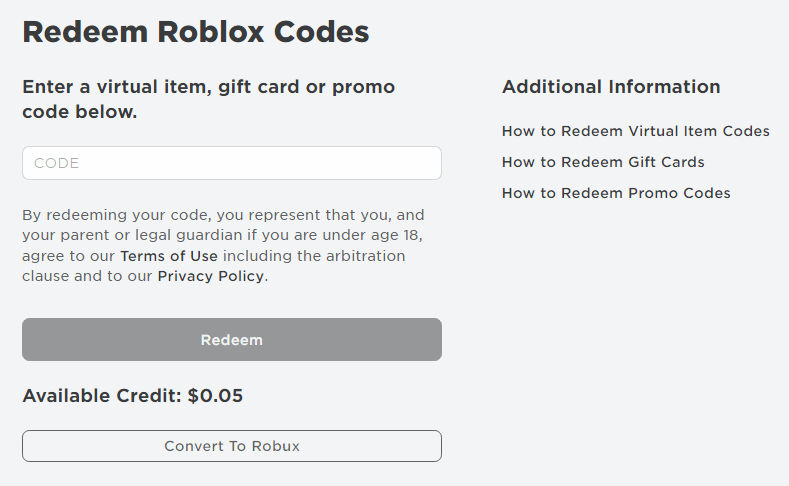 Redeem a Promo Code